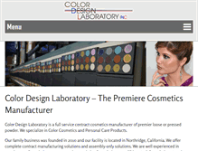 Tablet Screenshot of colordesignlaboratory.com
